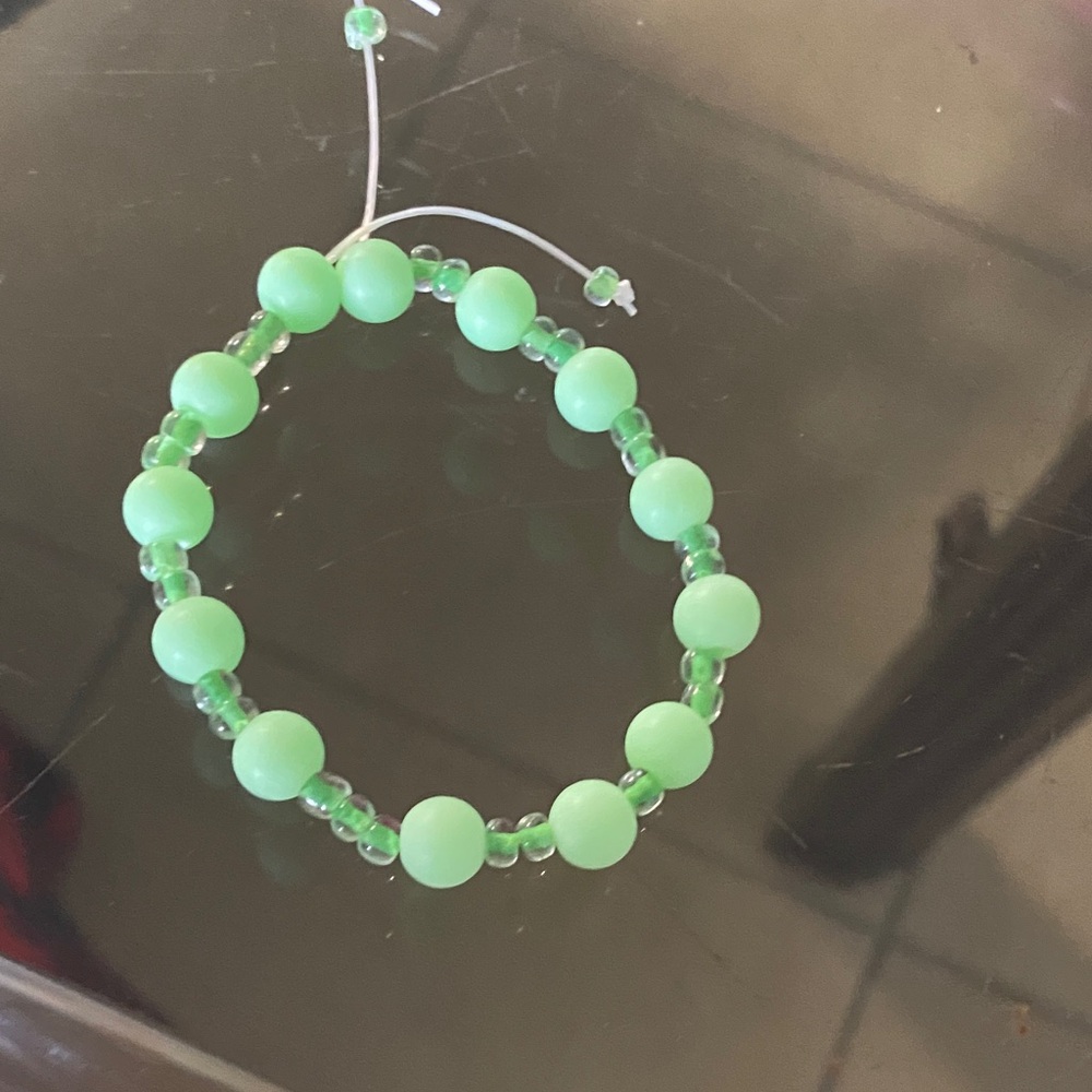 Green Beaded Bracelet 2 are in stock